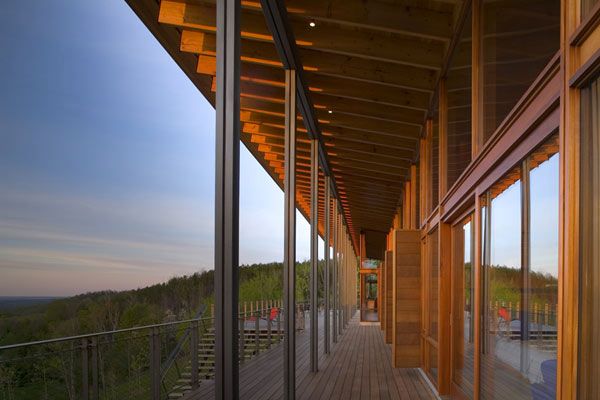 Ridge-House-by-Bohlin-Cywinski-Jackson--(8) Ridge House by Bohlin Cywinski Jackson 8 Valley Residence In Rural Canada Topping A Narrow Ridge